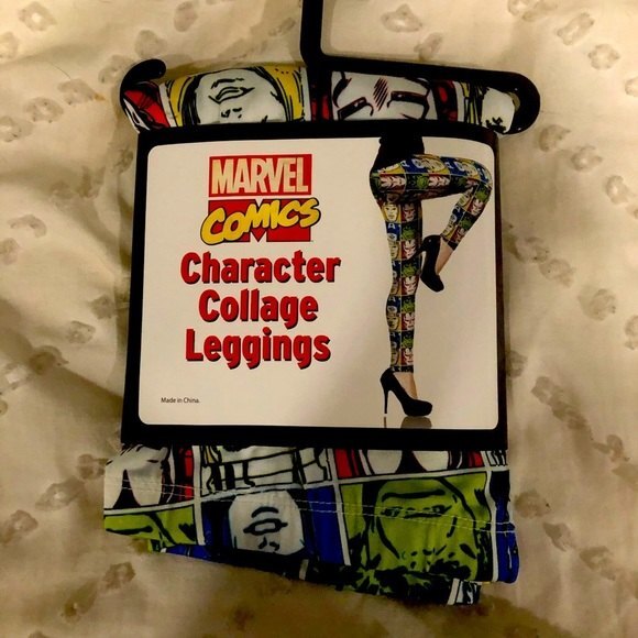 NWT Marvel Character Box Leggings XS/S - Picture 2 of 4
